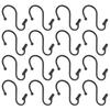 24Pcs Bath Curtain Hooks S Design Metal Shower Curtain Hooks for Bathroom Decor Vintage Anti-Rust Shower Rod Holders Fit 29Mm