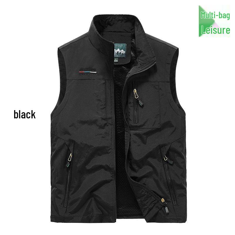 Men's Multi-Pocket Casual Sports Vest for Fishing and Outdoor Activities