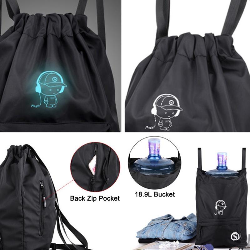 Lightweight Waterproof Drawstring Travel Sport Nylon Backpack With Spacious Design And Stylish Features