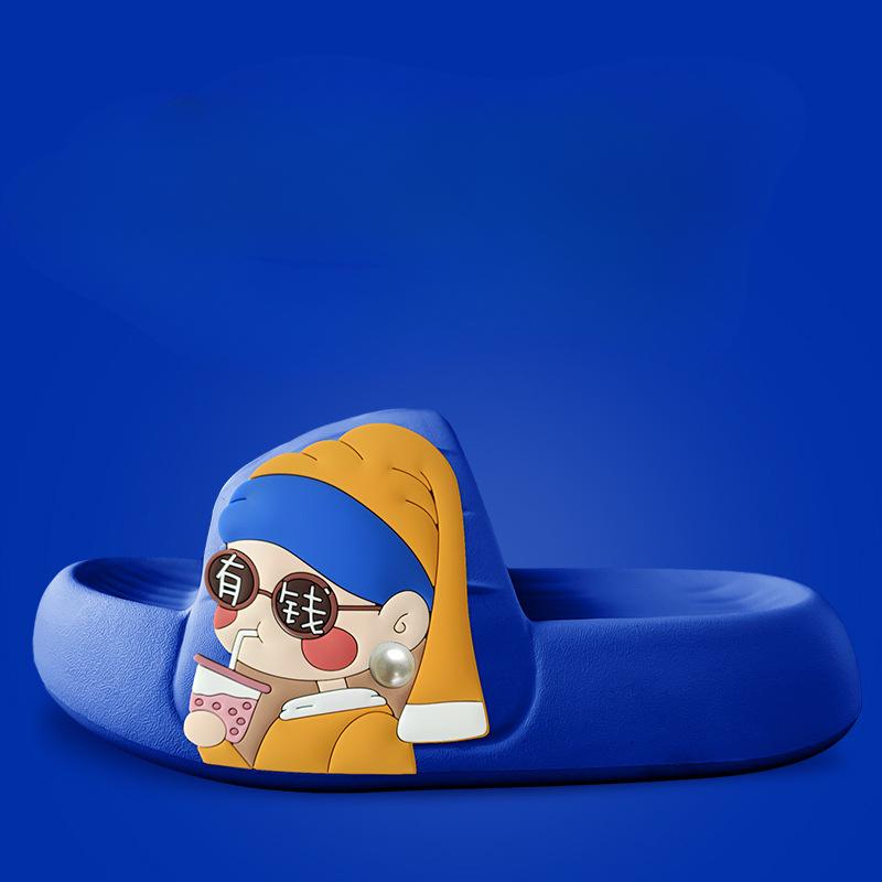 Модные летние тапочки унисекс из ЭВА для женщин с толстой подошвой — фото 10