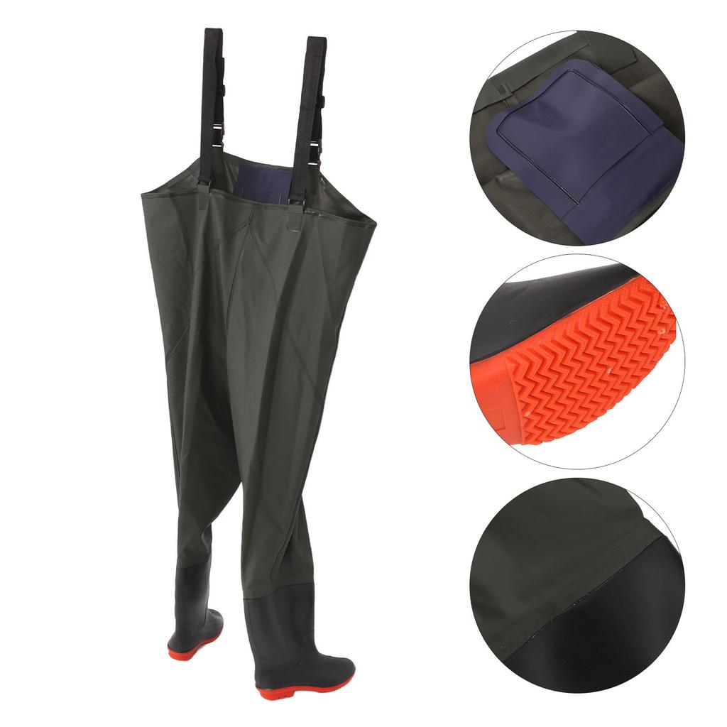 Oddychające wodoodporne spodniobuty wędkarskie z neoprenowymi skarpeta na nogi dla mężczyzn i kobiet Rozmiar 42