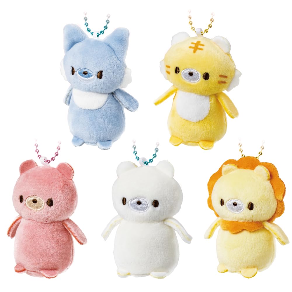 

Set of 5 be Petit Mascot Plush Toy 7cm Keychain Don t scared Approx.