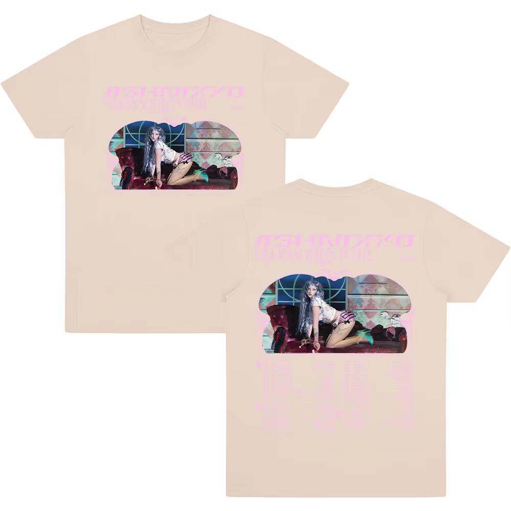 2026 Ashnikko Smoochies TourTshirt Fashion Graphic Unisex Women Harajuku Streetwear Tee Aesthetic Cotton Comfort Clothes Ins Y2k
