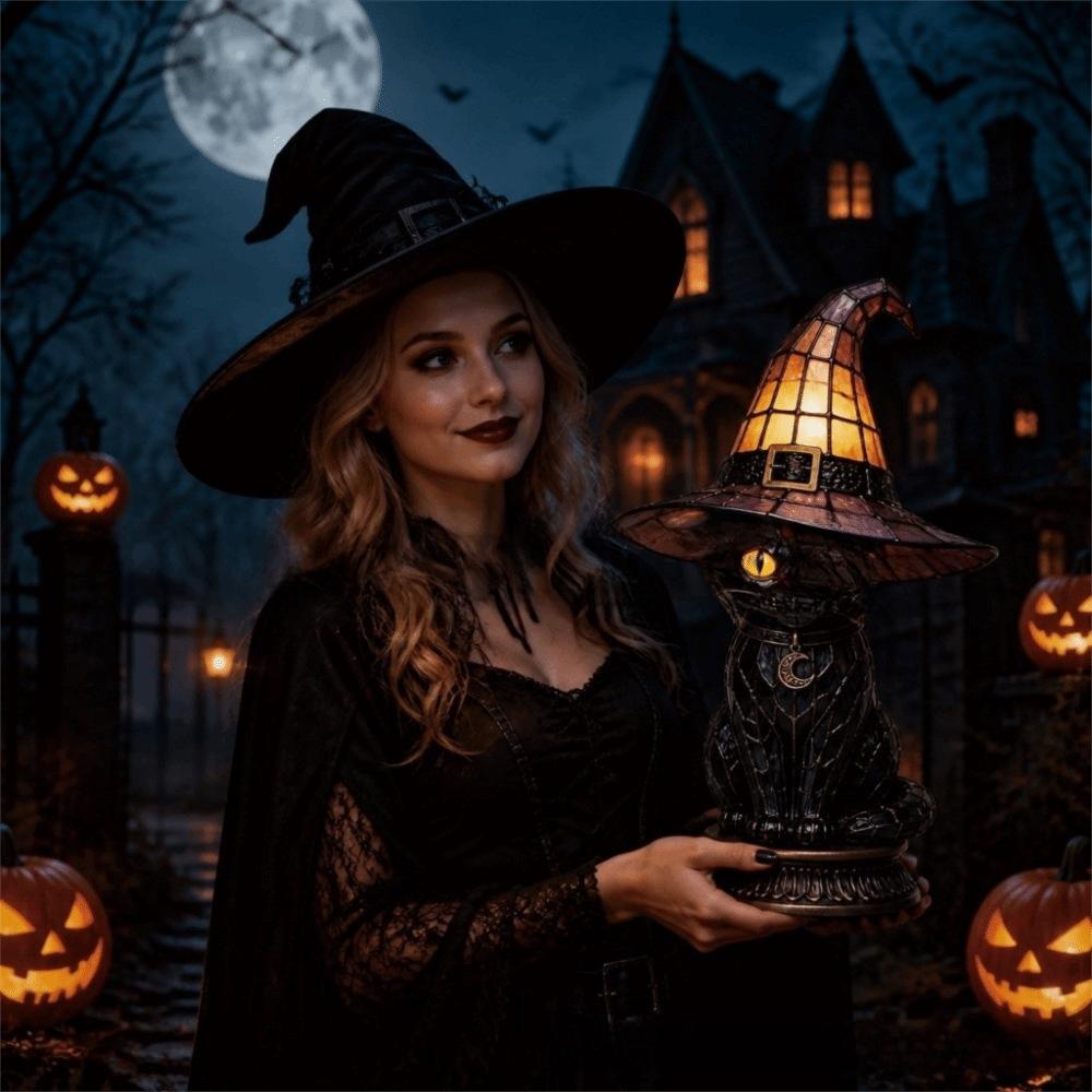 Home Decoration Halloween Lamp Cat Bird Desktop Lights Home Ornaments Night Light  Bedside