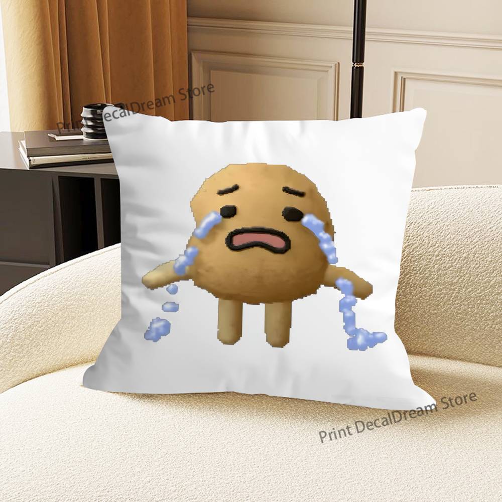 Cute T-Tuktak Potato Pillow Case Ultra Soft Skin Friendly Fabric Cloud Like Comfort & Concealed Zipper