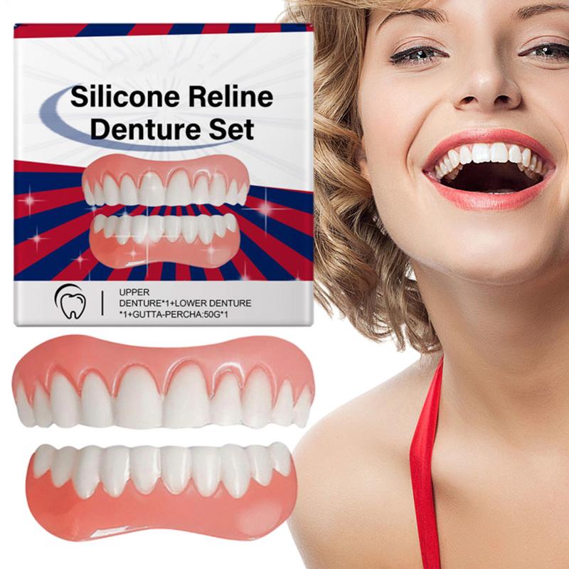 Silicone Denture Relin Es Kit Professional Denture Set Silicone Denture Set Relin Es Prothese Laugh Veneers Teeth Orthodontic