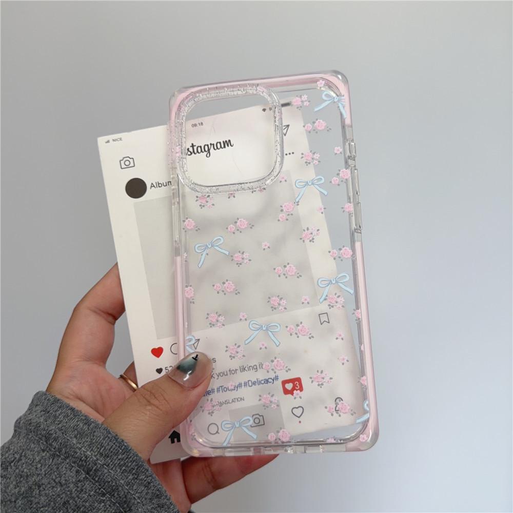 Heilendes Rosa Schleife Stoßfeste Handyhülle für iPhone 17Pro/16ProMax/15Pro