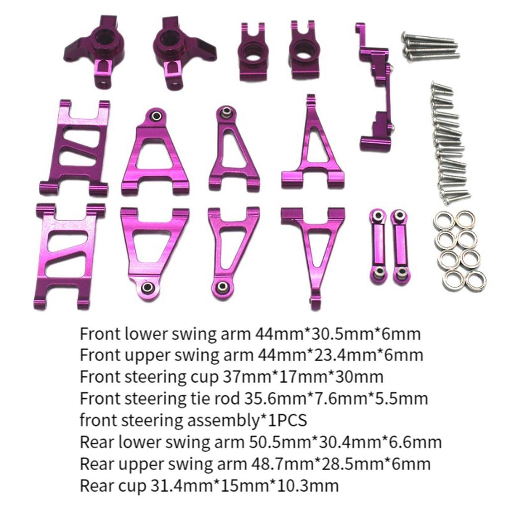 Aluminium Accessories Set Combo Parts Replacement for 1:14 Scale 14301 14302 14303 RC Car Vehicle Accessory Modification Part