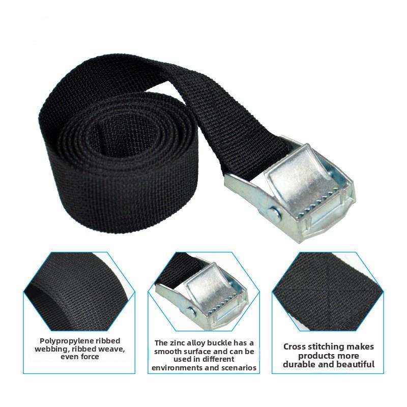 1M Buckle Tie-Down Belt Cargo Straps For Car Motorcycle Bike With Metal Buckle Tow Rope Strong Ratchet Belt for Luggage