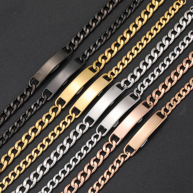 Fashion Men's Chain Bracelet Stainless Steel Adjustable Bangle For Ferrari Roma F80 296 GTB GTS SF90 Stradale Spider Spyde JQ5