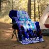 Personalized Custom Name Blanket - Astro Bot Print Design,Blanket for Sofa,Bed,Travel,Camping - Soft and Warm, Great Gift