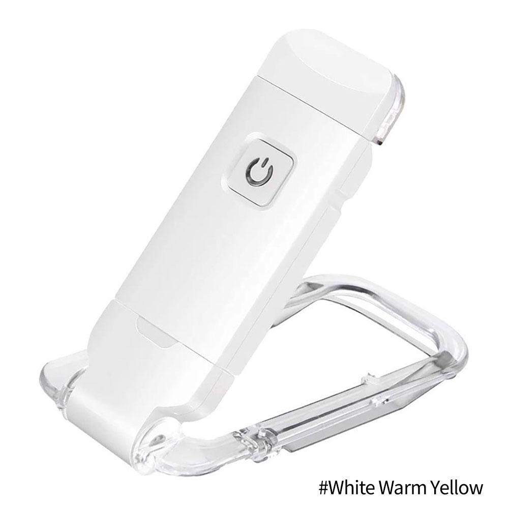 LED-Buchleselicht, Helligkeit einstellbar, USB wiederaufladbar, Augenschutz, Clip-Licht, tragbares Lesezeichenlicht