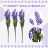 M-Modern-10 Bundles Artificial Flowers-Lavender Flowers, Outdoor UV Resistant Fake Flowers, No Fade Faux Plastic Flowers