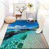 17 Stile Sommer Strand Kokospalmen Druck Teppich für Wohnzimmer Schlafzimmer Sofa Fußmatte Heimdekor Bereichsteppich Rutschfeste Bodenmatte