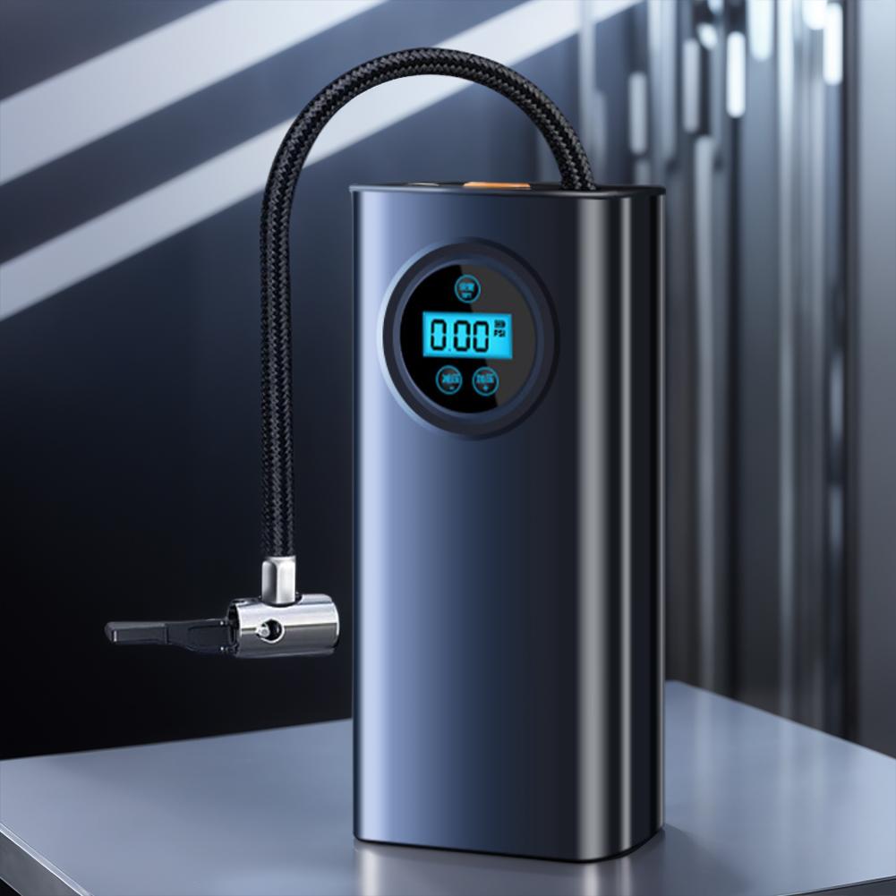 Electric Air Compressor Rechargeable High Precision Car Tyre Inflator LCD Display Electric Tire Pump with Digital Pressure Gauge