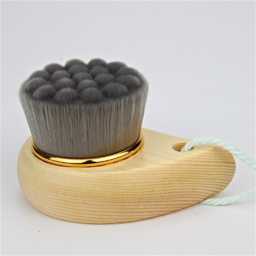 Bamboo Bathroom Body Brushes Long Handle Natural Wool Soft Face Cleaning Brushes Exfoliating Massager Dry Brushing Shower Tool