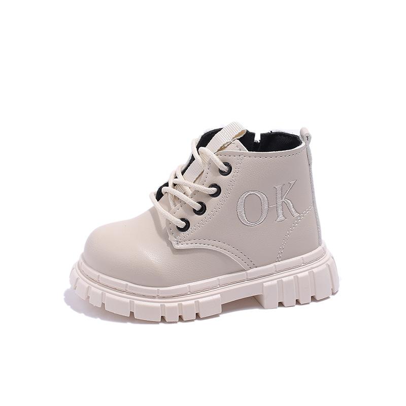 2024 Boots for Kids Girls Embroidery Britain Style Classic Cool Toddler Boots for Boys Children Fashion Casual Ankle Boot Spring
