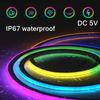 RGB Neon LED Strip Bluetooth App With Remote Control 5V USB Waterproof Neon Strip Light RGB Strip For Indoor Outdoor Home Decor