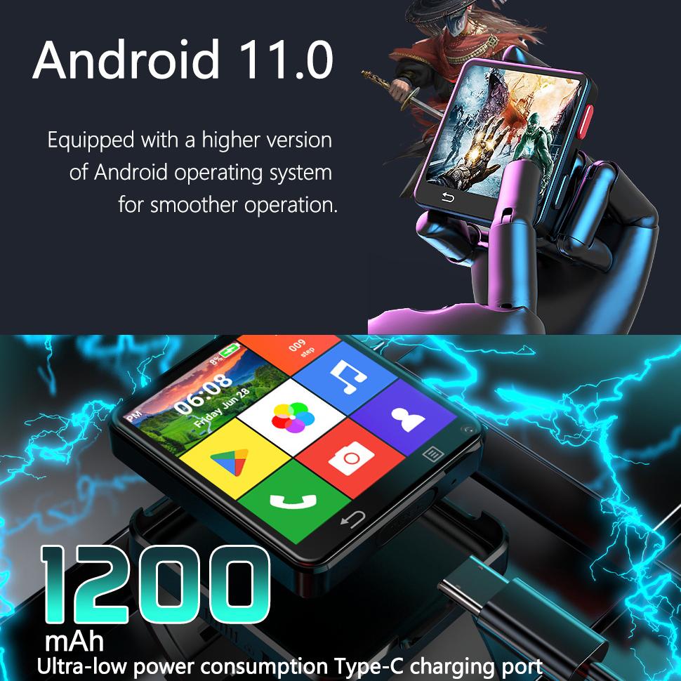 Android 11 Smartwatch, 3GB+32GB, Abnehmbare Outdoor-Uhr, GPS, 5MP Kamera, Wi-Fi, 1200mAh, 2,64-Zoll-Display