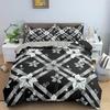 Stripe Geometric Bedding Set Breathable Duvet Cover With Pillowcase Adults Fashion Queen King Size Quilt Cover Home Textiles