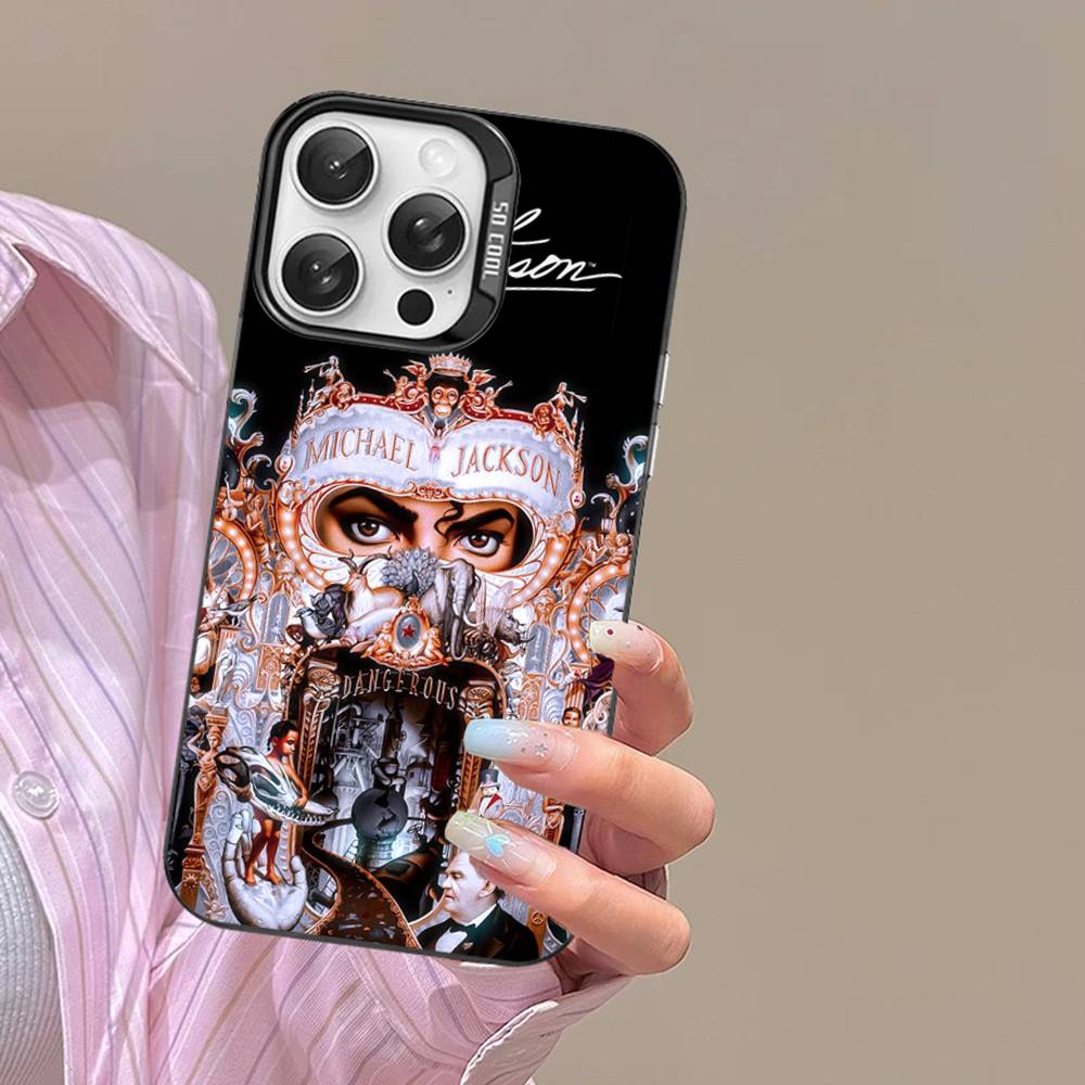 Custodia per Telefono Pop Singer Michael Jackson Per IPhone 17 16 Plus Pro Max 15 14 13 12 11 Coperture Colorate Opache