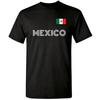 Mexico Flag Patriotic Black Graphic T-Shirt