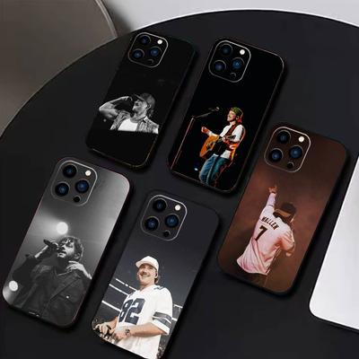 M-Morgan W-Wallen Phone Case For iPhone17,16,15,14,13,12 Plus,Max Soft Silicone Black Cover