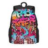 Schwarz-Weiß Graffiti Rucksack Abstraktes Symbol Neuheit Rucksäcke Damen Herren Universität Langlebig Schulrucksäcke Design Rucksack