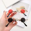 Small Round Glasses For Women Men Ultra Mini Metal Frame Anti-Reflective Hip Hop Punk Sun Glasses Men'S Glasses Fashion Sunglass