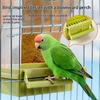 Transparent Automatic Feeder Automatic Bird Seed Feeder Hanging Food Box And Trough Parrot Feeder Cage Accessories Bird Supplies