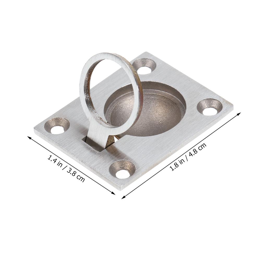 3 Stück Edelstahl Zuggriff Silber Schrank Schubladenknopf Unsichtbare Schiebetürbeschläge Ersatz für Kleiderschrank Schrank