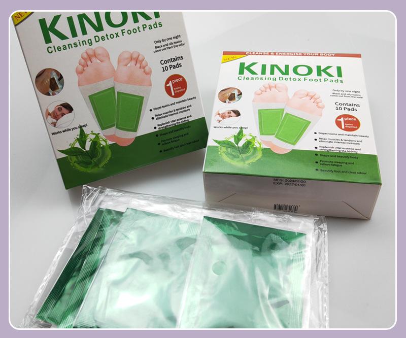 Kinoki Foot Patch with Ginger, Salt, Mugwort & Bamboo Vinegar - Thai & Korean Version