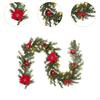 Christmas Garland Artificial Flowers Vine for Wreath Home Table Centerpieces