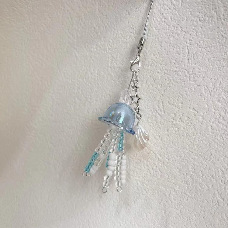 Multipurpose Artistics Beaded Phone Charm with Goldfish Accent Accessory for School Work or Leisure Stylish Outfits