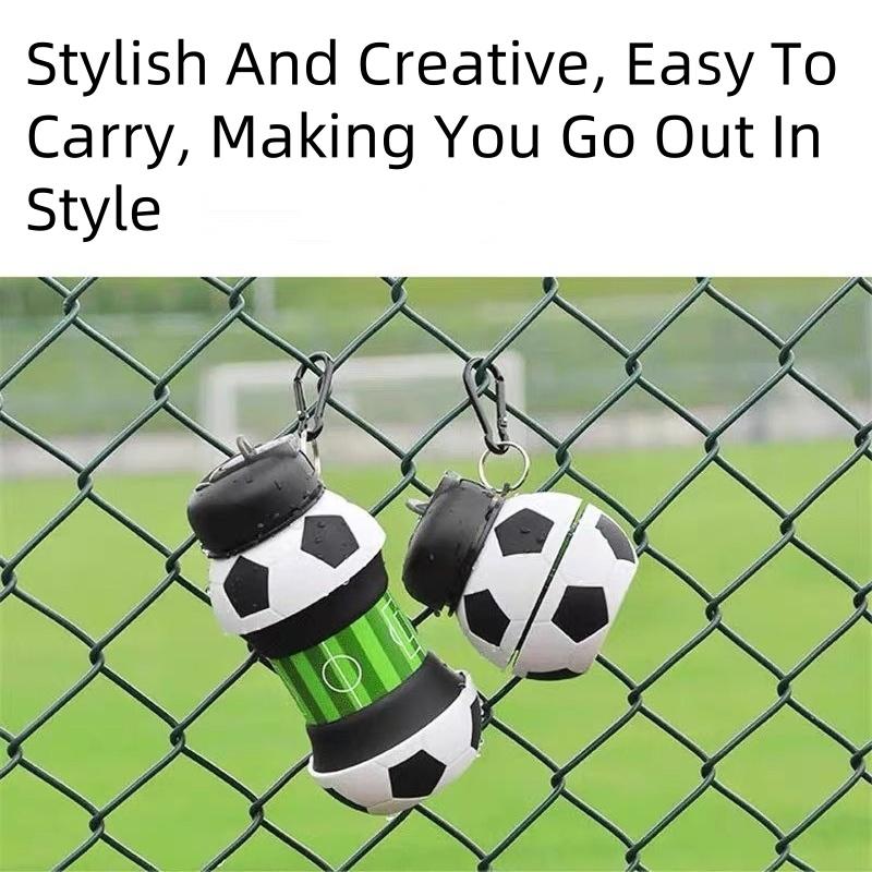 Bouteille d'eau pliante Tasses de camping Mug Sports de plein air Basket-ball Football Tennis Golf École Étanche Portable Bouteille d'eau pour enfants