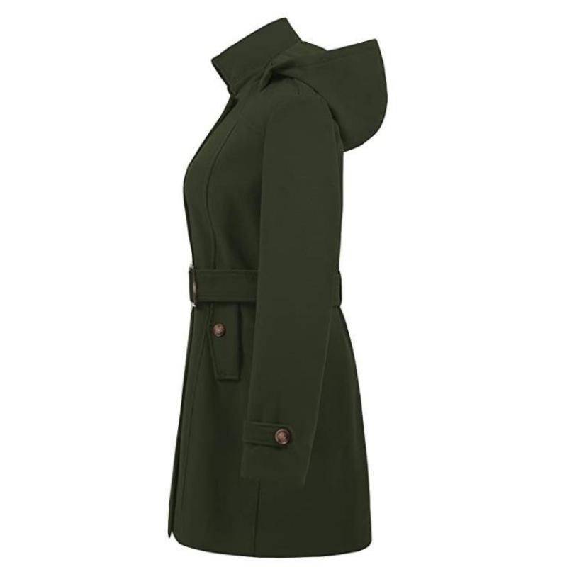 Women's Autumn and Winter Mid-length Warm and Comfortable Hooded Coat