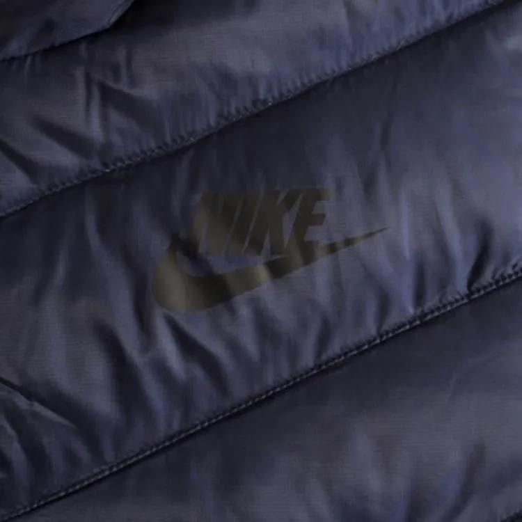 Nike Piumini Uomo Blu Nero Con Cappuccio Moderato Altro (Unisex) Piumini 541457 410