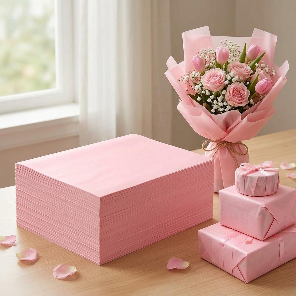 Pink Pearl Gift Wrapping Paper 50x70cm 40 Sheets Pack Premium Quality for Gifts