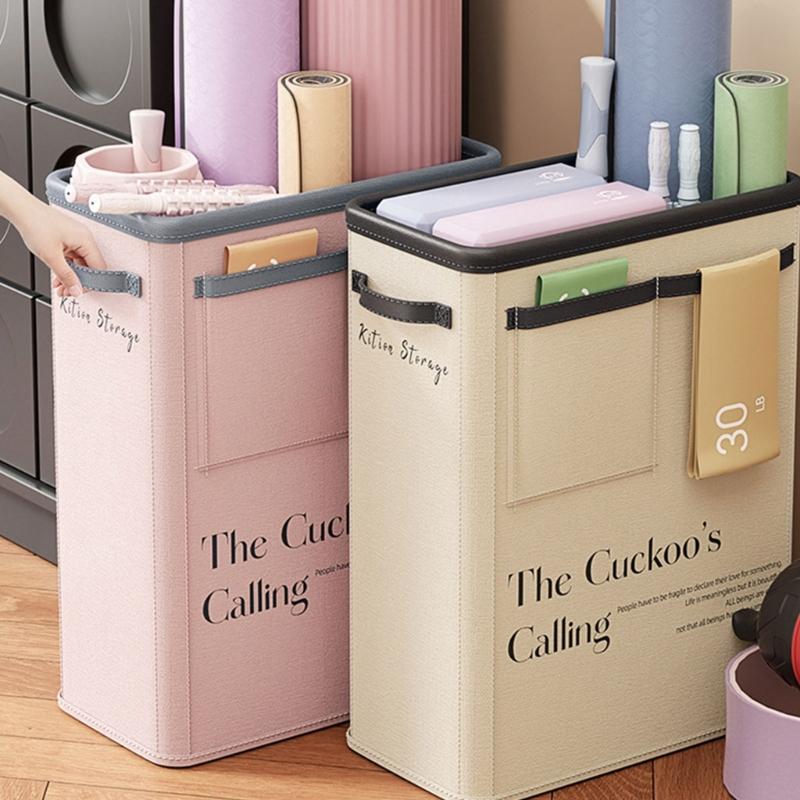 Sturdy Cloth Yoga Mat Holder Foldable Storage Box for Exercise Equipment Organization