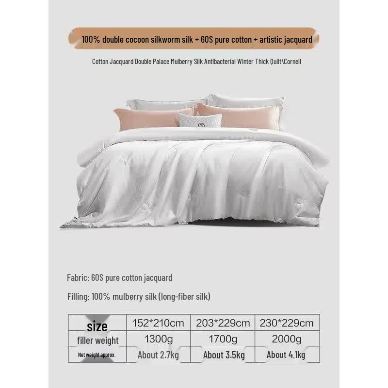 FUANNA Thickened Mulberry Silk Winter Duvet