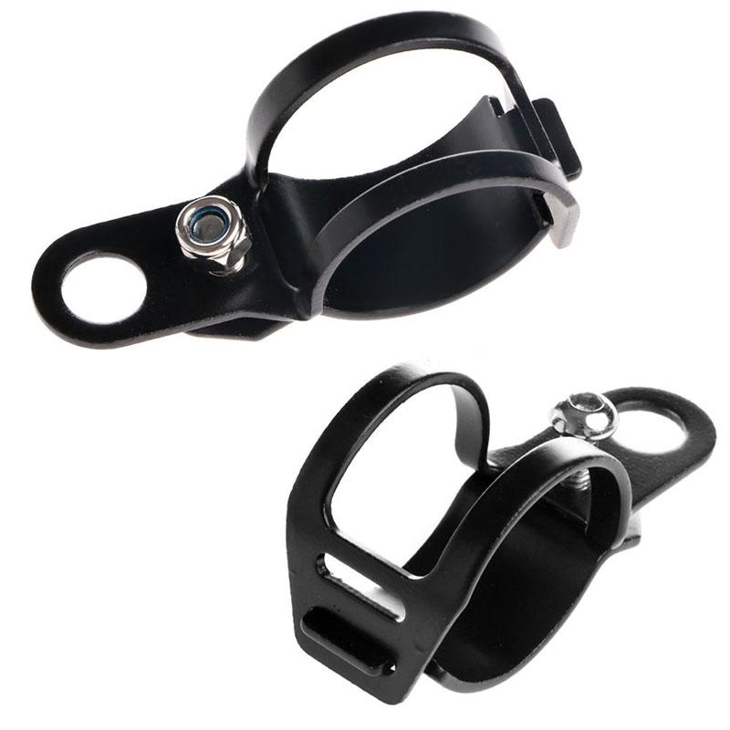 1 Pair Black Fork Ear Clamp Motorcycle Turn Signal Light Mount Bracket Holder