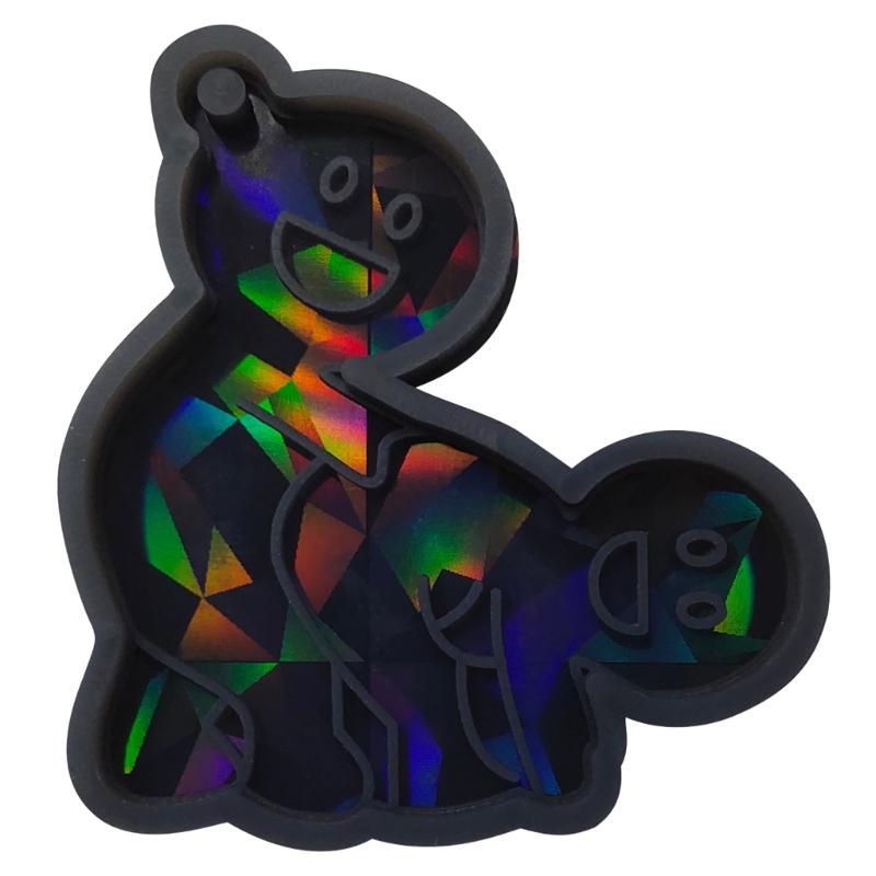 

Funny Shaped Silicone Molds Holographic Epoxy Resin Mold DIY Keychain Mold Handmade Jewelry Tool Easy to Clean 1