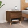 Day and Night - Day and Night Brown Oak Plywood Bedside Table 50x46x50 Cm