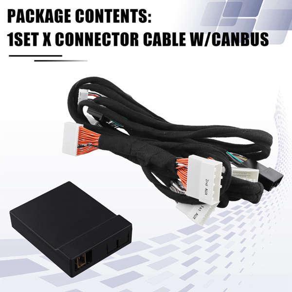 Android Navigation Power Cable Set: 16-pin Adapter, ABS Material, As Shown, with C