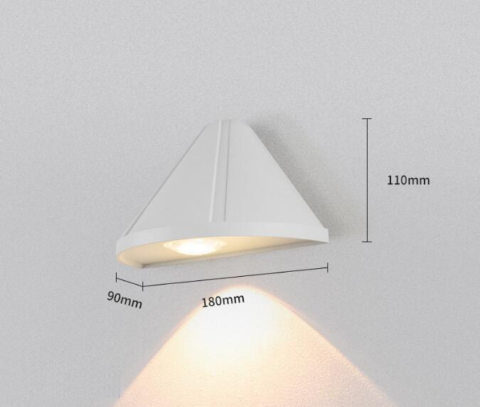 Waterproof 5W AC85-265V Surface Mounted LED Wall Light Simple Round Wall Lamps Living Room Porch Outdoor