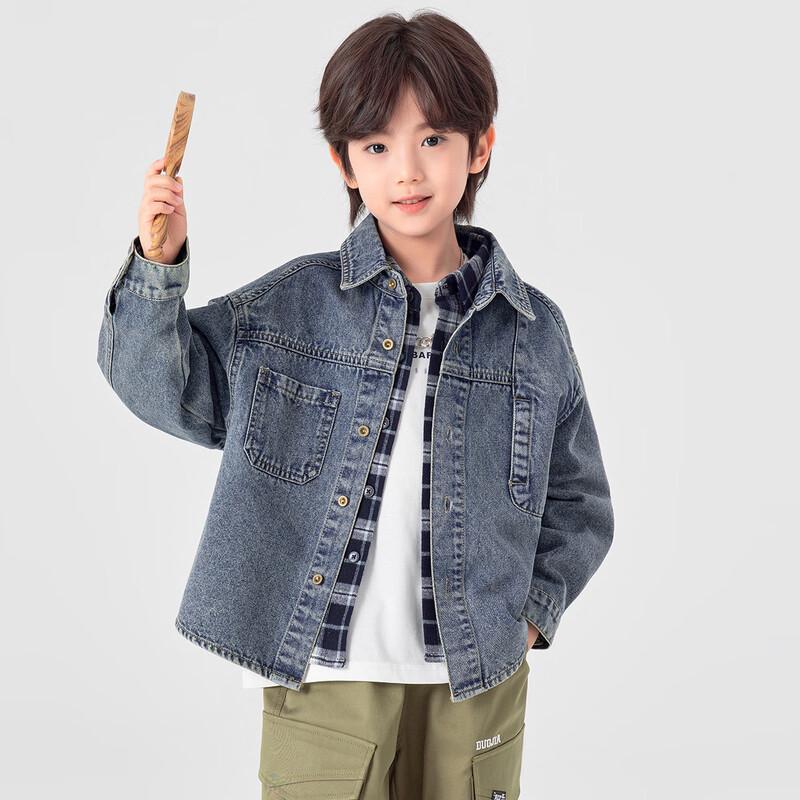 Boys' Casual Washed Denim Jacket