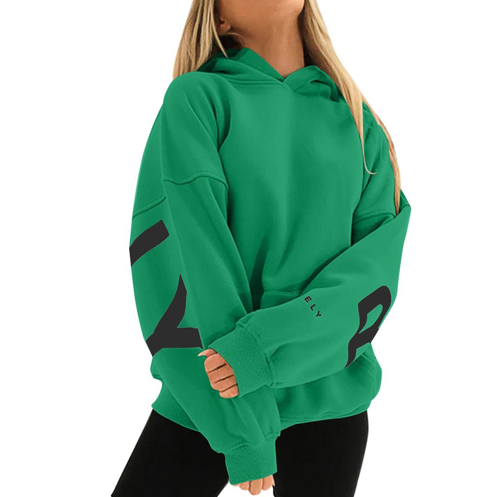 Womens Hoodies Fall Fashion Sweatshirts  Printed Casual Long Sleeve Loose Sweatshirt  Fall Hoodie Sweatshirt
