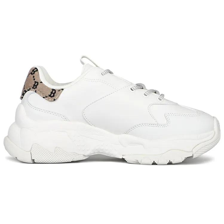 MLB Big Ball Chunky Shock Absorbers Slip Resistant Abrasion Resistant Low top Chunky Sneakers Unisex White (Unisex) Chunky Sneakers
