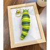 Colorful Caterpillars Plastic Keychain Creative and Cartoon Animal Bag Pendant