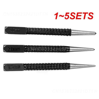 1~5SETS High-carbon Steel Easy-to-use Efficient Wood Drilling Tool With Non-slip Design Metal Wood Drilling Tool Portable